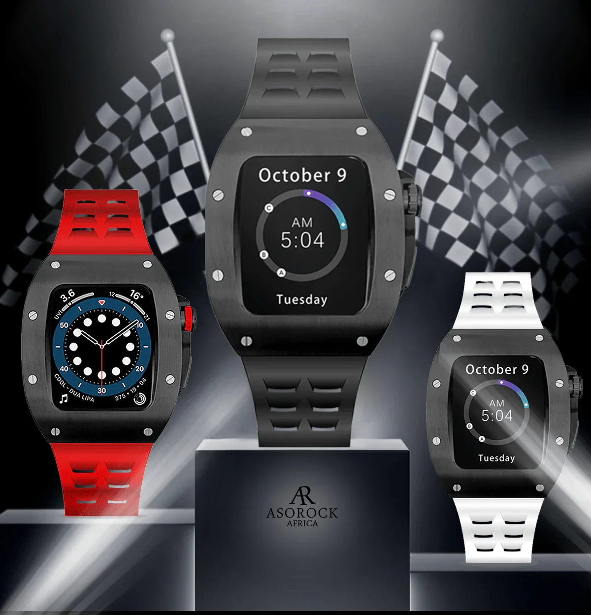 All black Smartwatch Sports case - Image 3