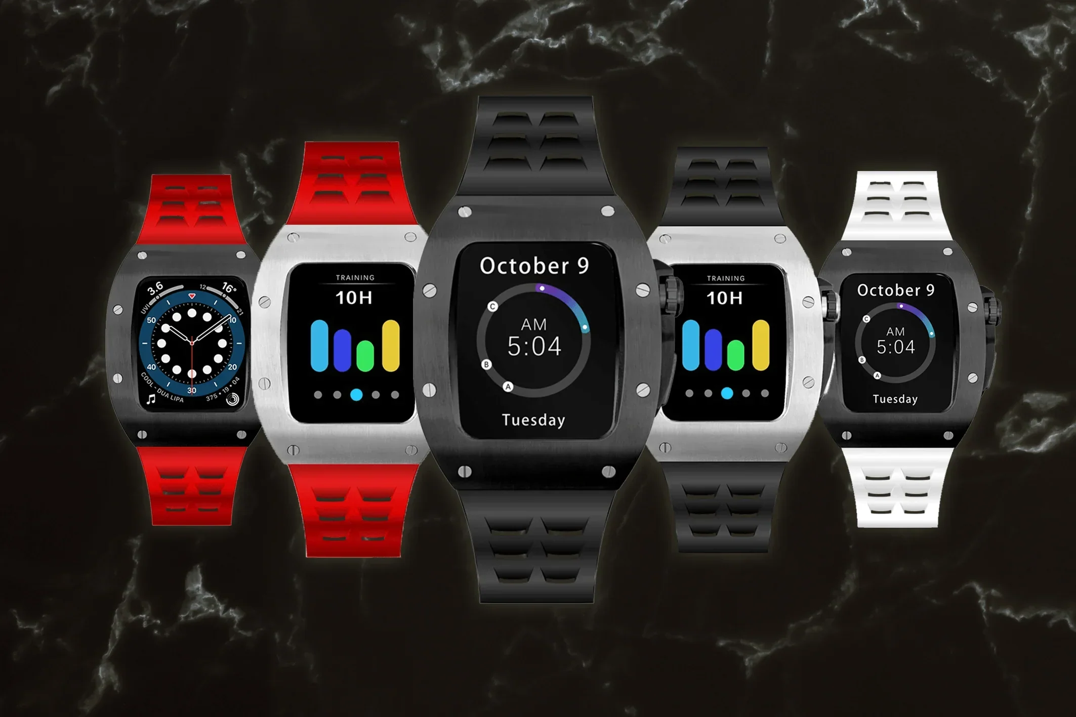 All black Smartwatch Sports case - Image 6