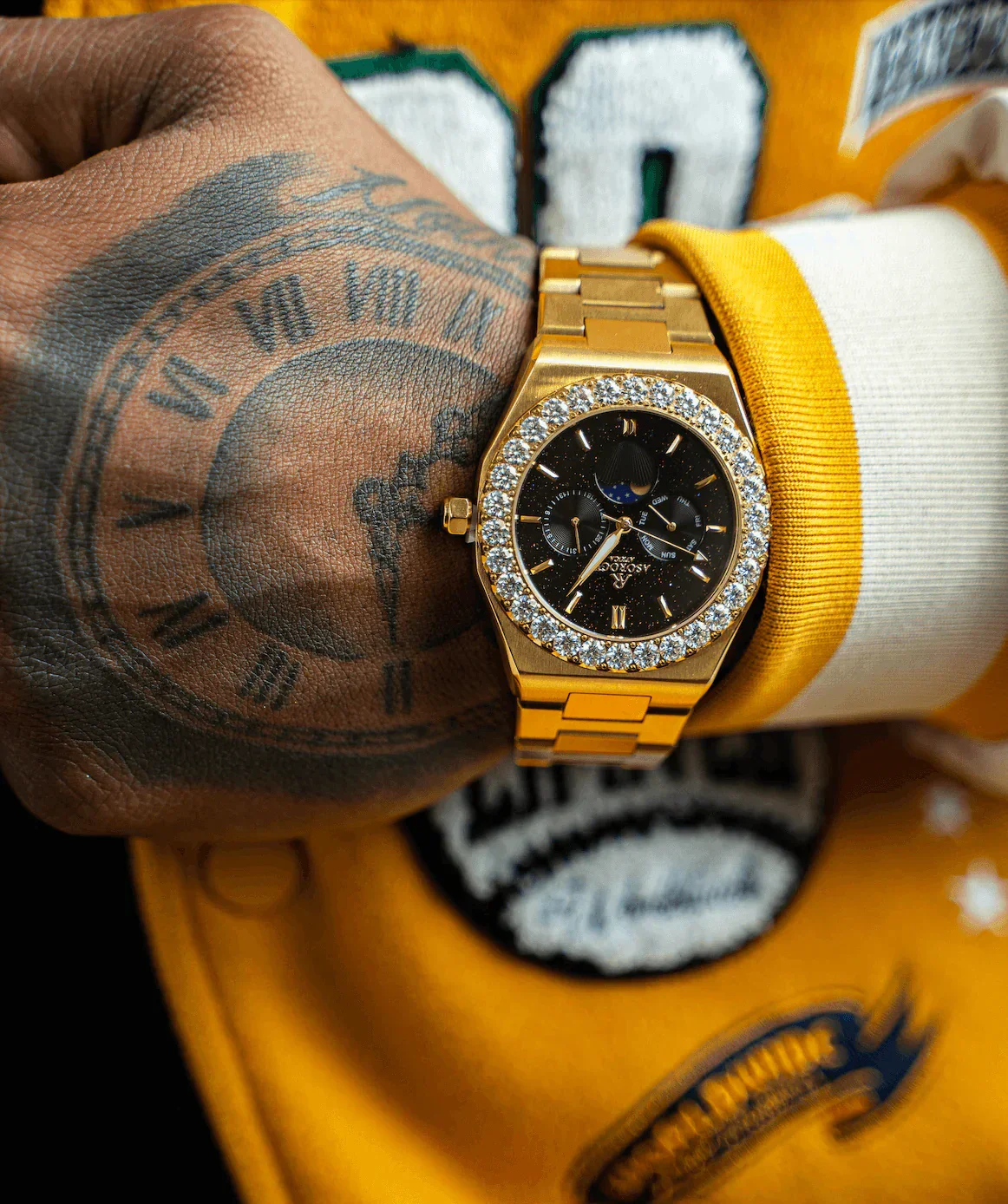 Iced diamond bezel transporter - plain straps - Image 11