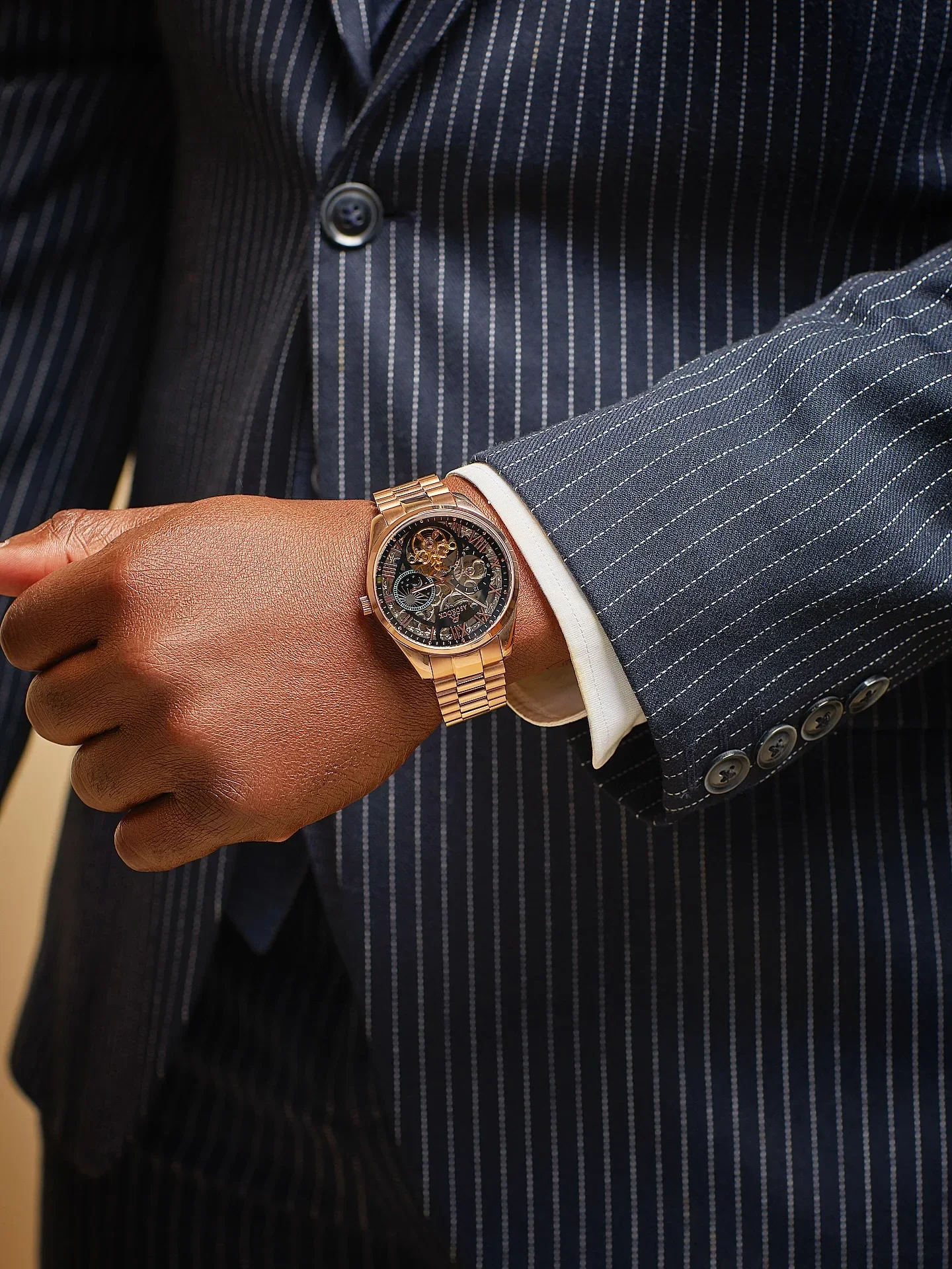 Rosegold/Black Villa Automatic Tourbillon - Image 4