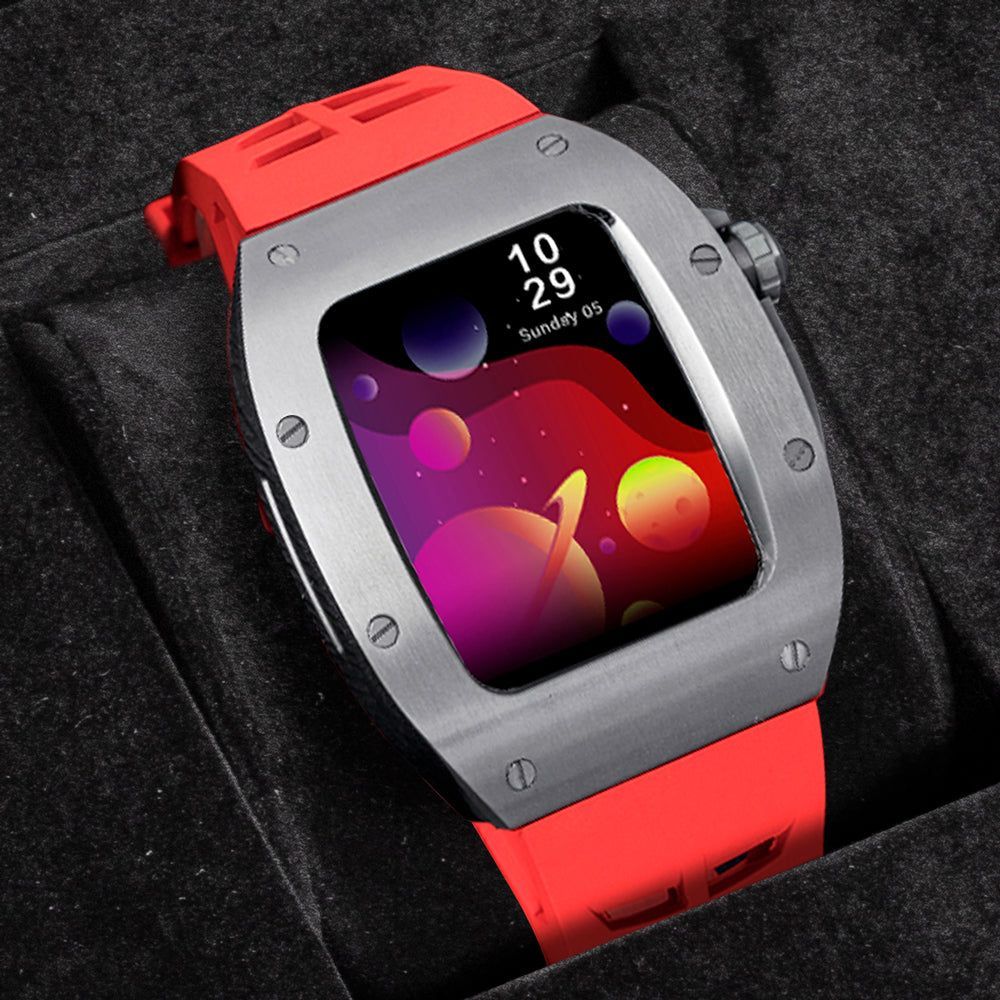 Silver/red Smartwatch Sports case - Image 5