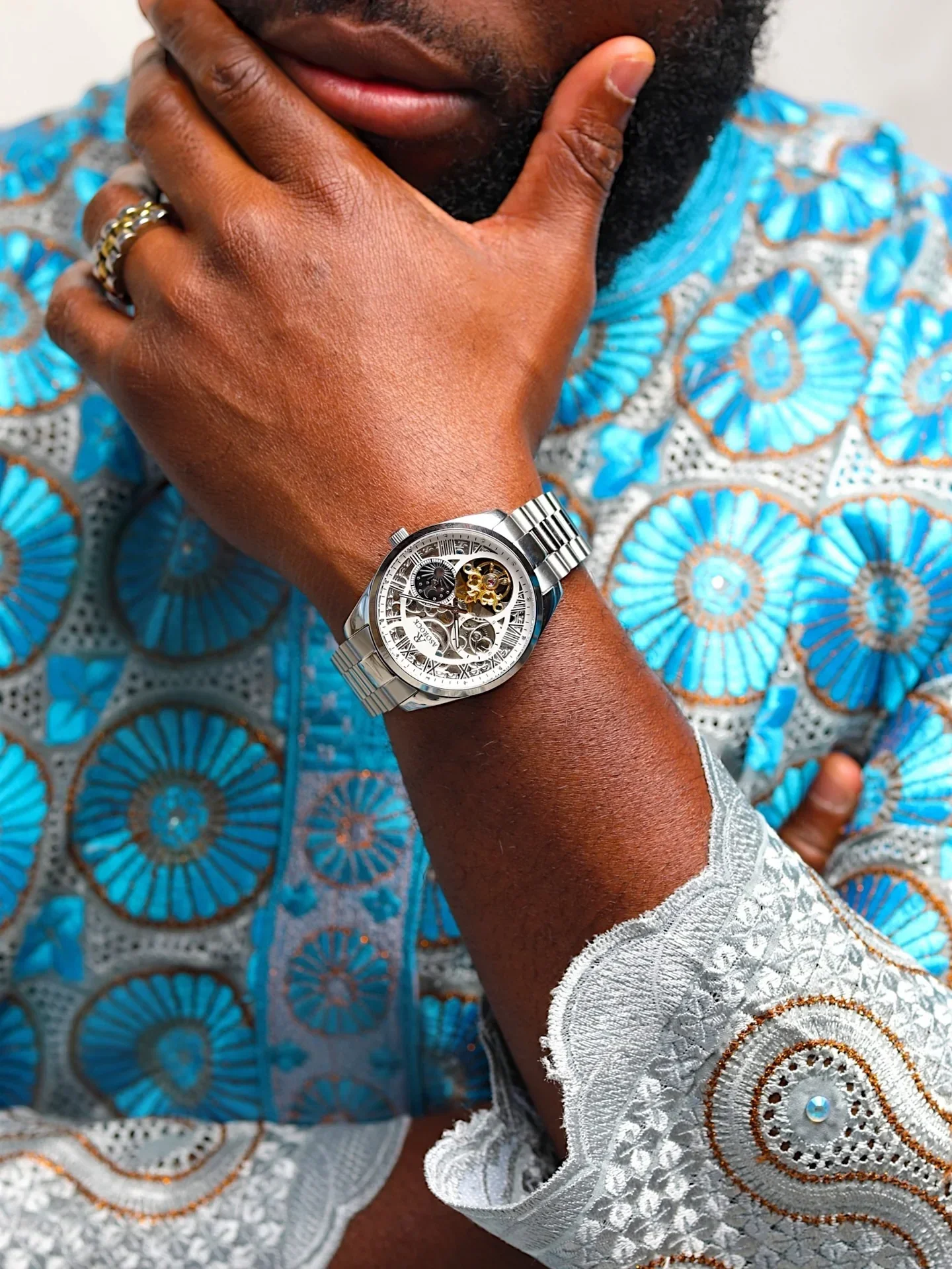 silver/white Villa Automatic Tourbillon - Image 3