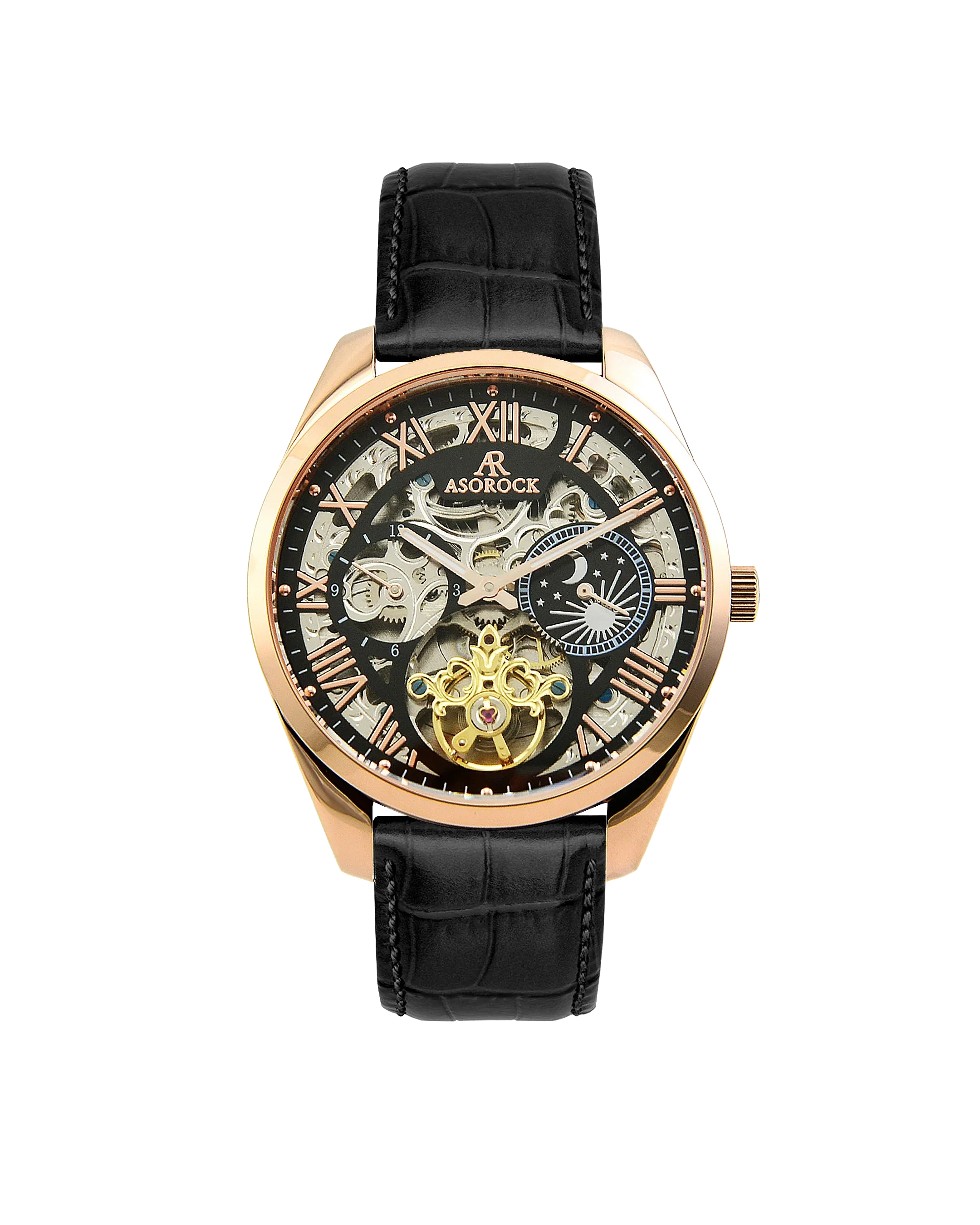 Rosegold/Black Villa Automatic Tourbillon - Image 5