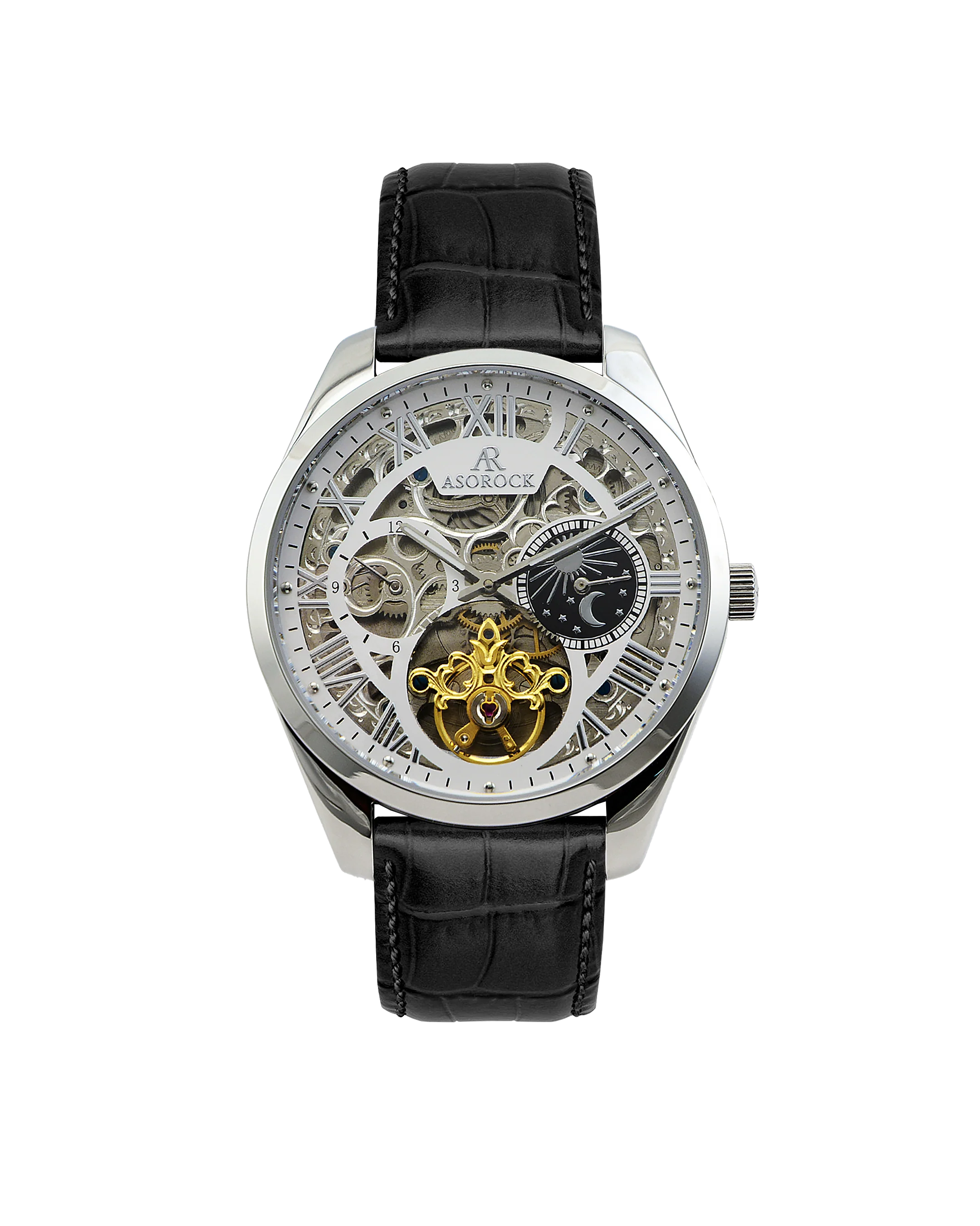 Villa black leather strap (select clasp) - Image 7