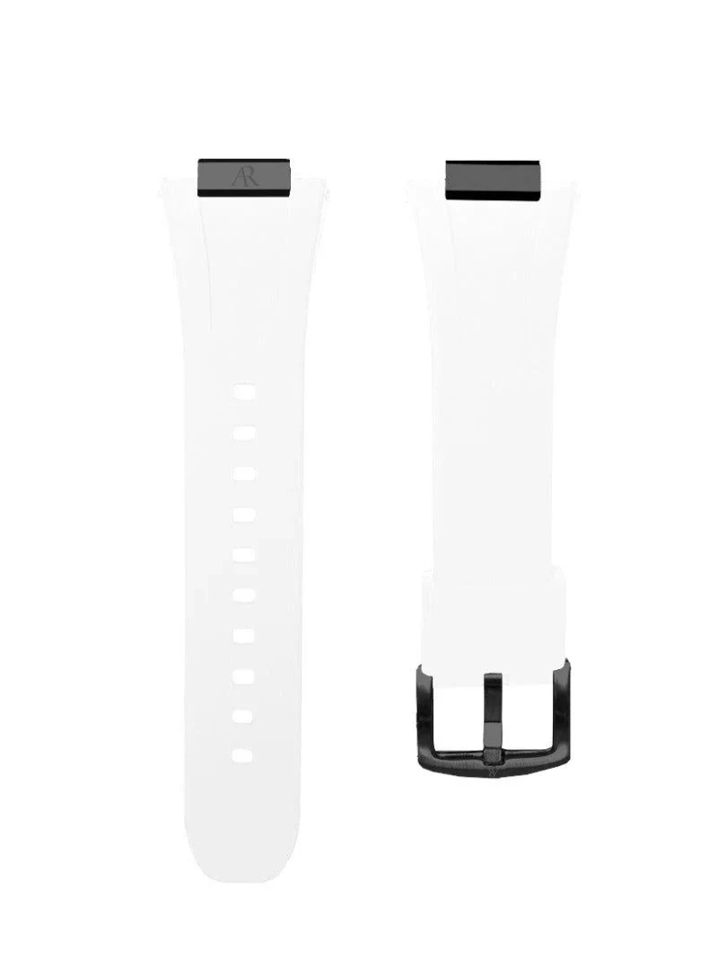 White rubber smartwatch case strap - Image 3